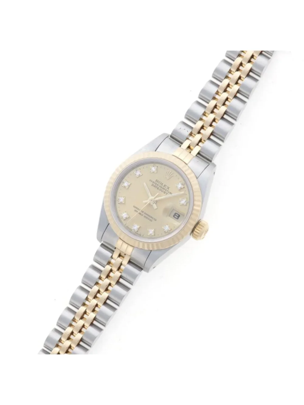 Rolex Datejust Vintage Watch Stainless Steel Champagne